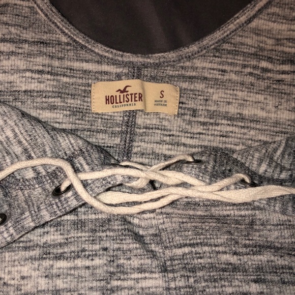 Hollister gray crop top - Picture 4 of 6